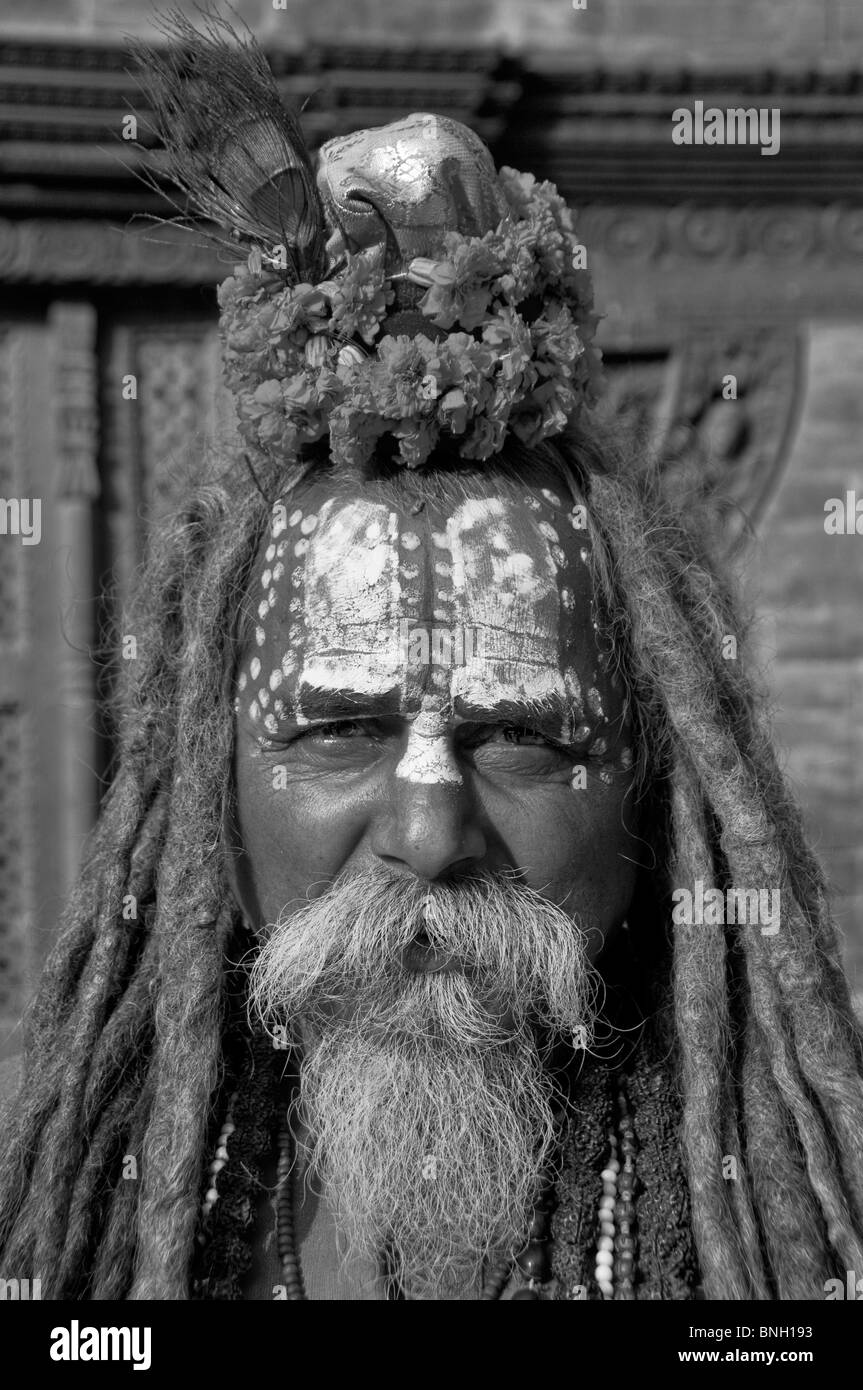 Heiliger Mann, Sadhu, Bhaktapur, Nepal Stockfoto