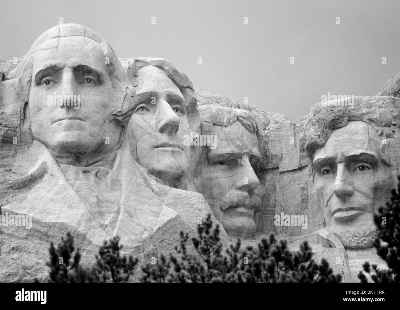 Mount Rushmore in South Dakota ist einer der meist besuchten Nationalparks in den Vereinigten Staaten Stockfoto