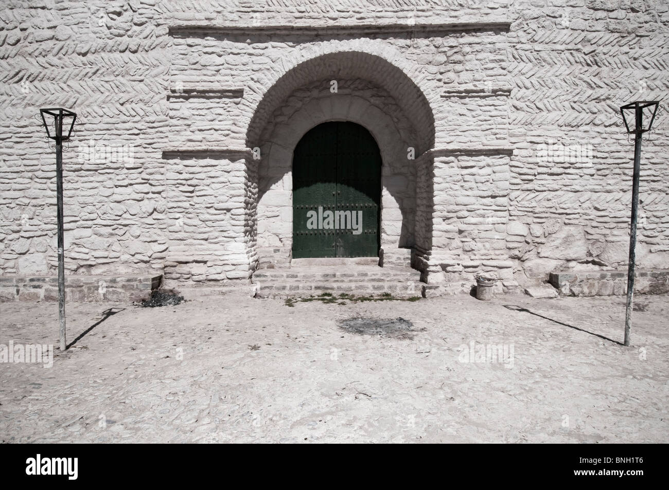 Kirche-Tür, Chivay, Peru Stockfoto