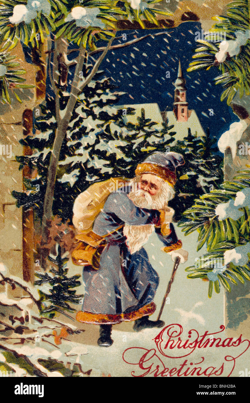 Weihnachtsgrüße, NostalgieKarten Stockfoto, Bild 30493214 Alamy