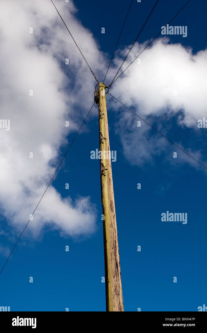 Telegrafenmast Stockfoto