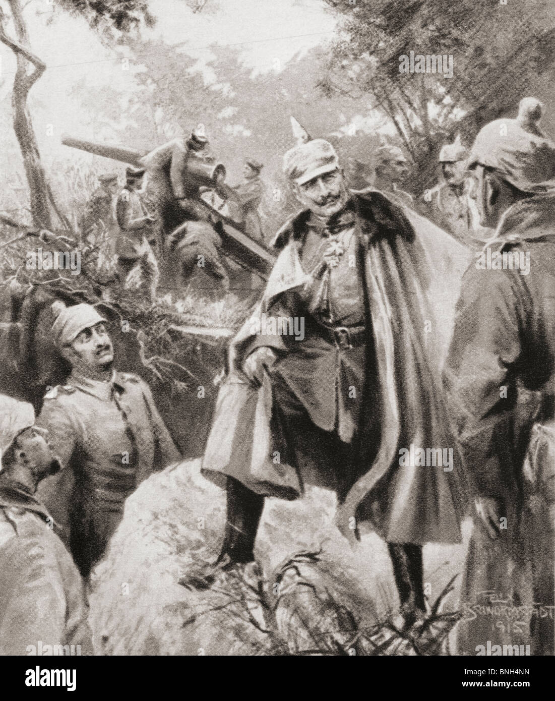 Wilhelm II., 1859 bis 1941. Deutscher Kaiser und König von Preußen. Stockfoto