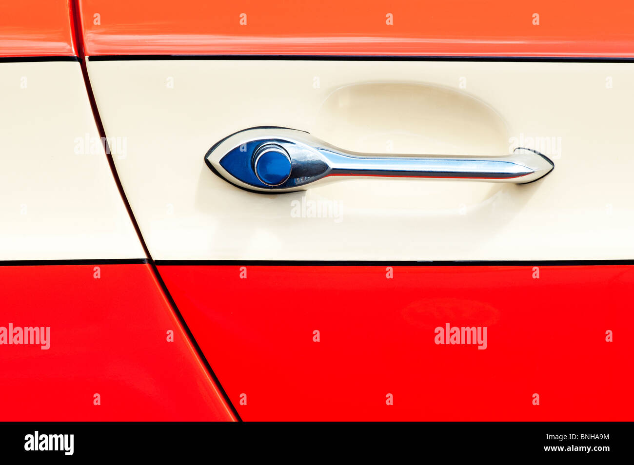 Ford Cortina Markierung I 1962 – 1966 Tür und Griff abstrakt in Santa Pod Retro-show 2010 Stockfoto