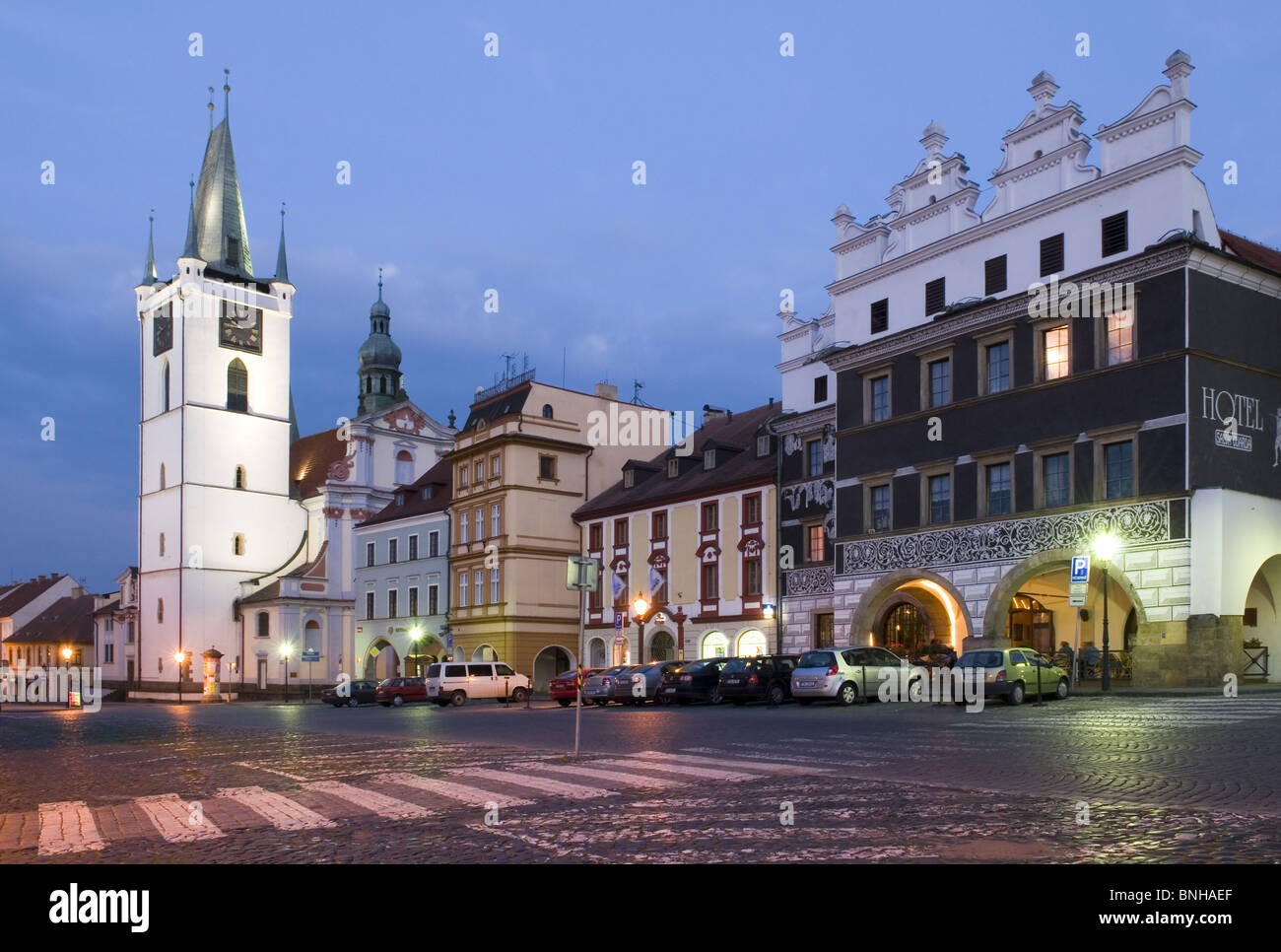 historische alte Stadt Litomerice Leitmeritz Böhmen Tschechien
