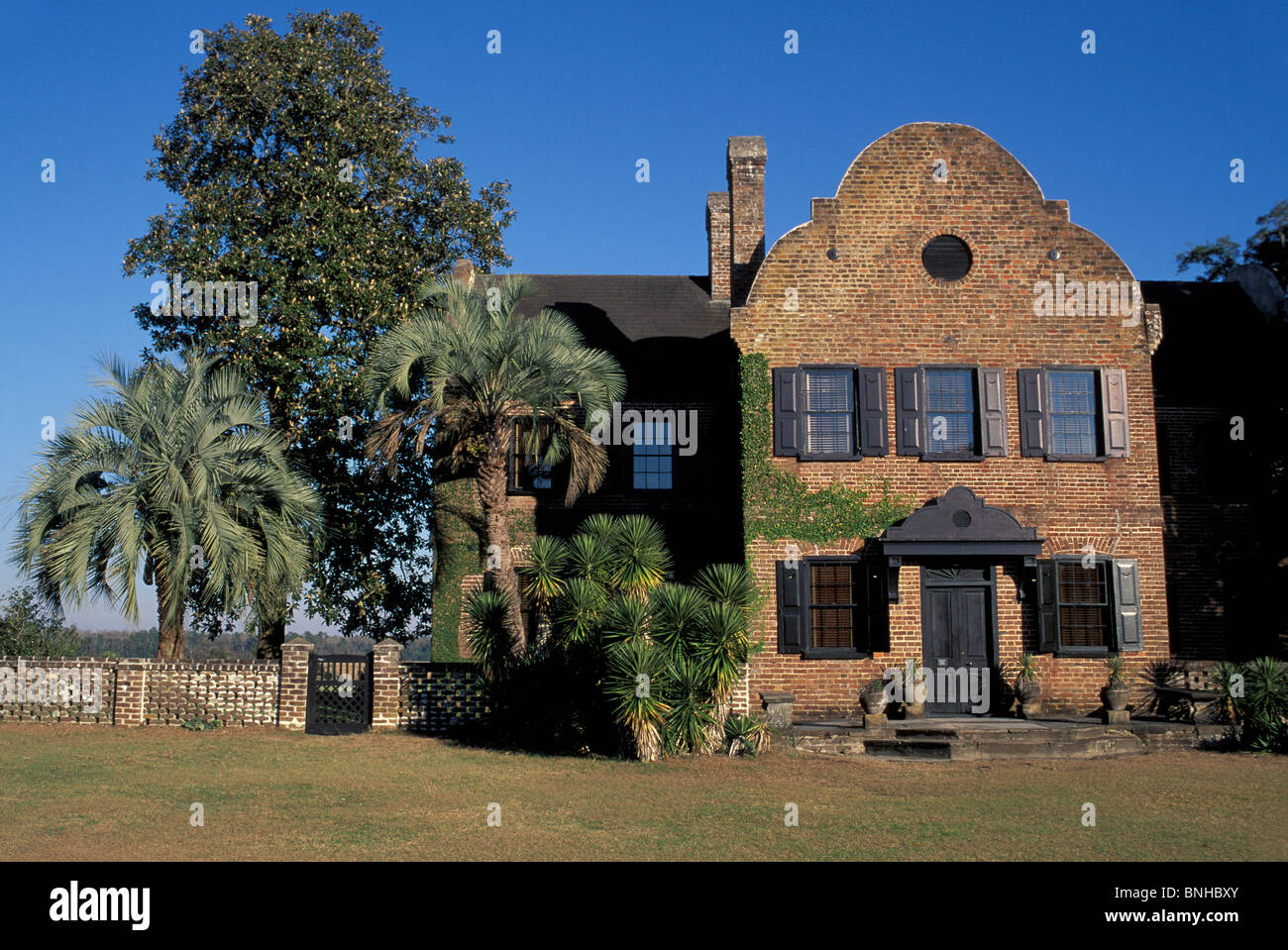 USA Charleston South Carolina Middleton Platz Plantation Villa Gebäude alte historische Vereinigte Staaten von Amerika Stockfoto
