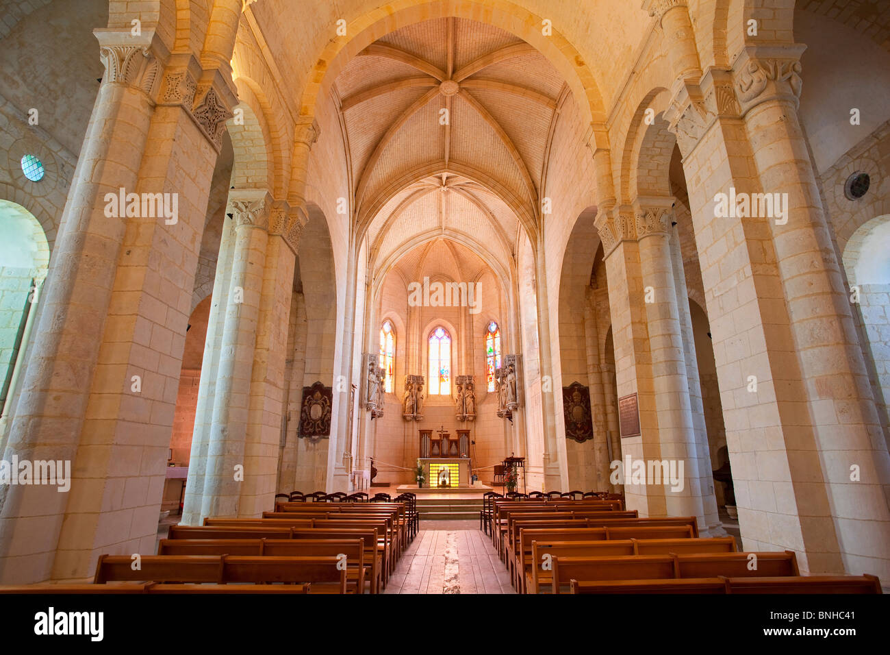 Europa, Frankreich, Charente-Maritime (17), Saintes, Saint-Eutrope Kirche, einen Stopp auf dem Weg von Compostela Stockfoto