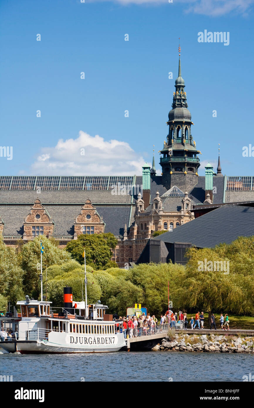 Schweden Stockholm Djurgarden Insel Royal Schiff Sunk 1628 restauriert alte Archäologie Attraktion Erhaltung Detail Ausstellung Stockfoto