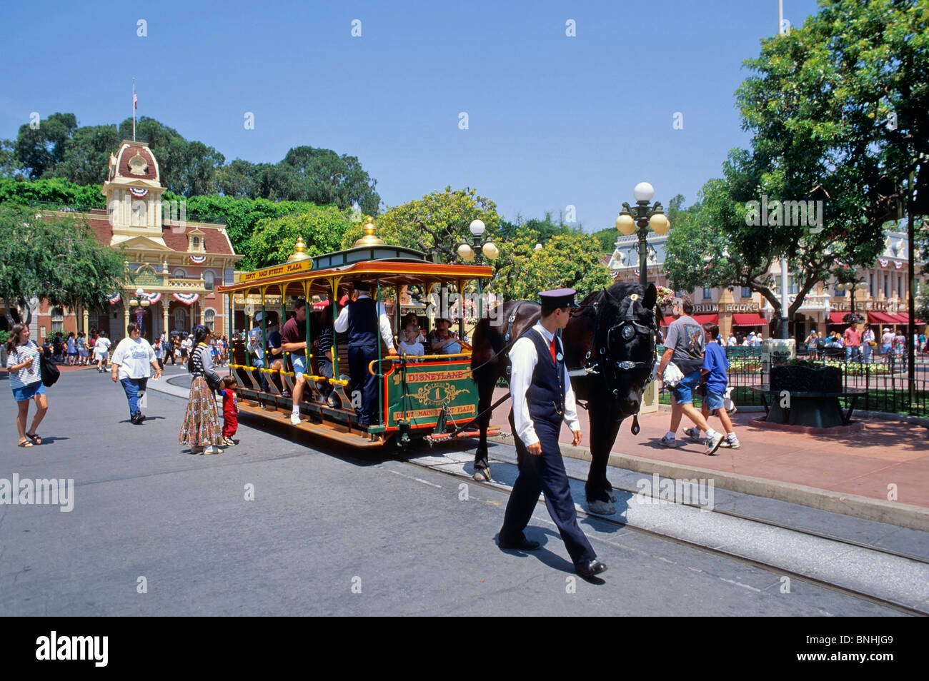 Vereinigte Staaten von Amerika Los Angeles Kalifornien Usa Disneyland Freizeitpark America Architektur Gebäude Gebäude schloss Stockfoto