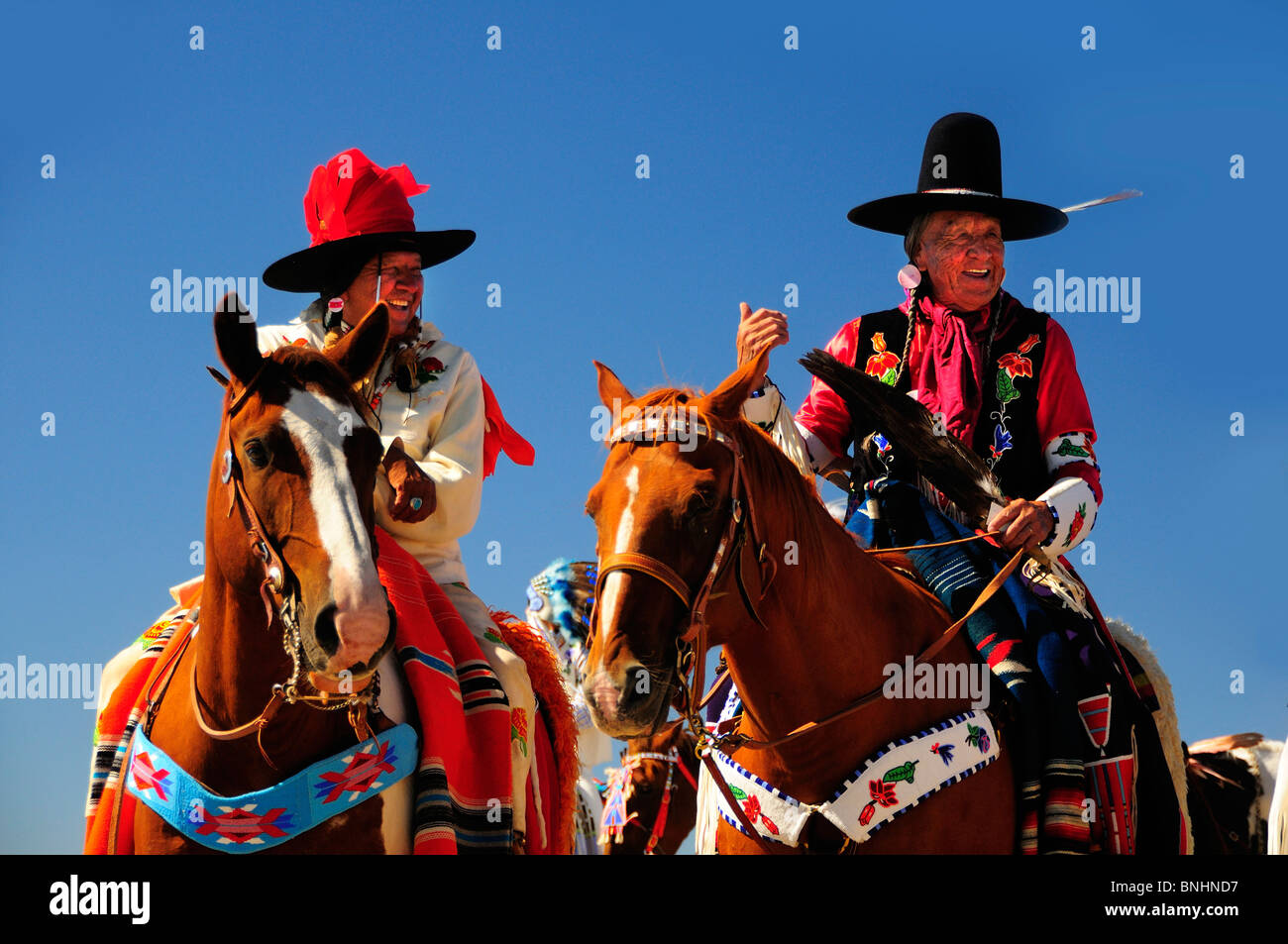 USA Crow Fair Indian Pow Wow Crow Agentur Montana Powwow Native Americans amerikanische Eingeborene First Nation Indianer Kultur treffen Stockfoto