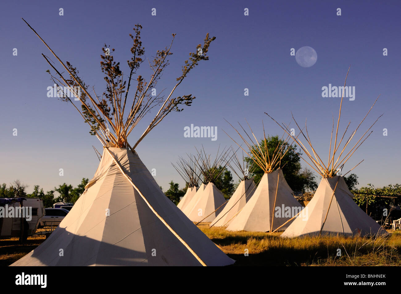 USA Crow Fair Indian Pow Wow Crow Agentur Montana Powwow Native Americans amerikanische Eingeborene First Nation Indianer Kultur treffen Stockfoto