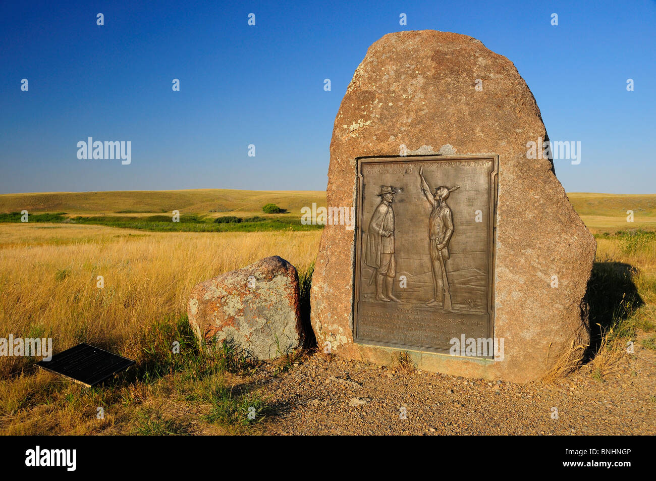 USA Bear Paw Battlefield Nez Perce National Historic Park in der Nähe von Chinook Montana Ureinwohner amerikanische Eingeborene erste nation Stockfoto