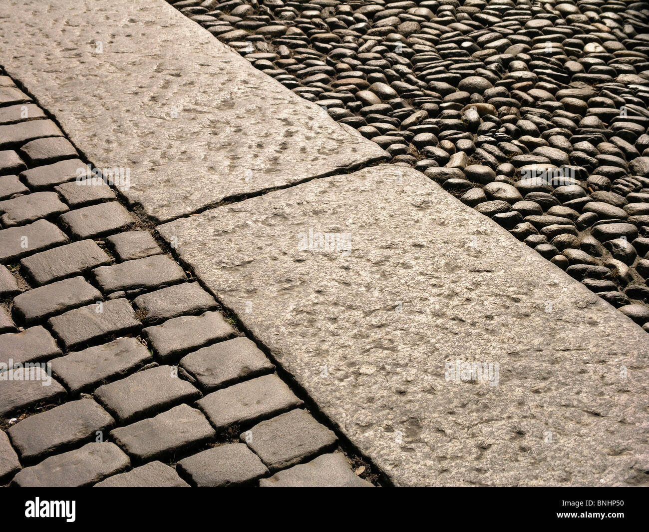 Schweiz Straße Quadratmeter Straße Bürgersteig Boden Steinen Pflastersteine  Kopfsteinpflaster draußen im freien Stockfotografie - Alamy