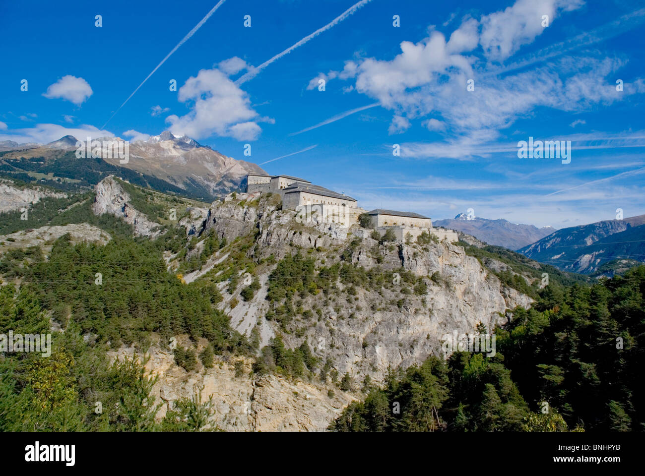 Europa Frankreich Savoie Fort de l'esseillon Victor-Emmanuel Vallee De La Maurienne-Tal bauen Architektur mittelalterliche Reise Stockfoto