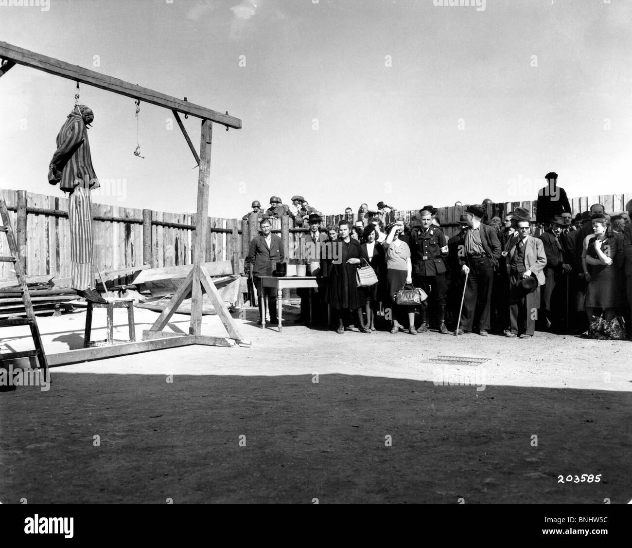 ZWEITEN Weltkriegs Ohrdruf gezwungen Arbeit Lager Buchenwald KZ Holocaust Deutschland April 1945 Geschichte historische historische Stockfoto