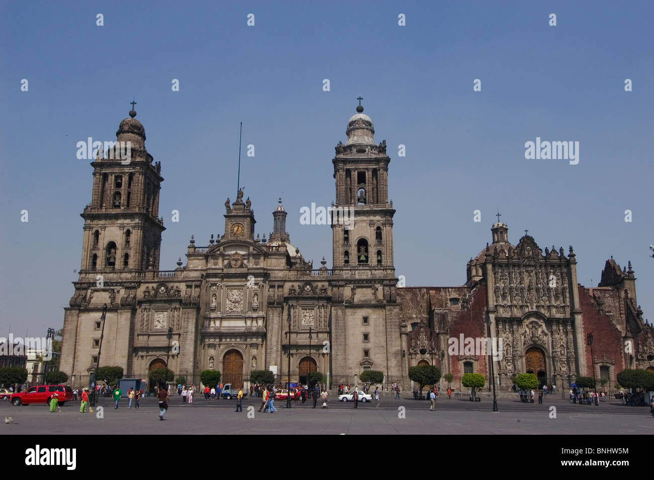 Kathedrale Zocalo-Mexiko-Stadt Stockfoto