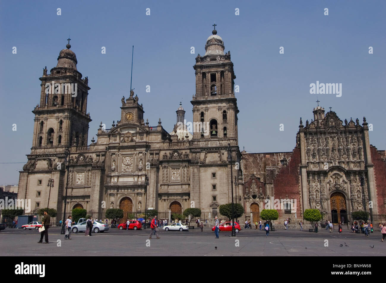 Kathedrale Zocalo-Mexiko-Stadt Stockfoto