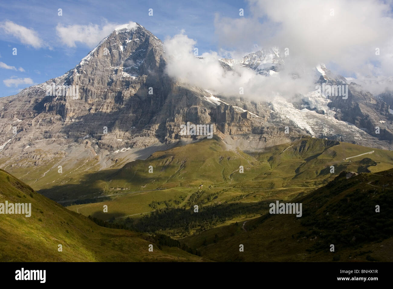 Nordwand des Eiger, Kleine Scheidegg, Schweiz Stockfoto