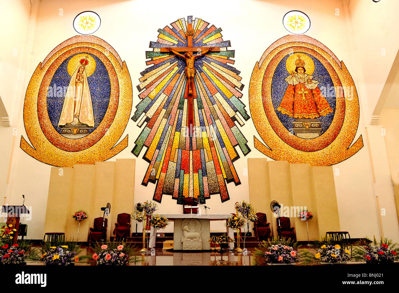Altar der Kirche Stockfoto
