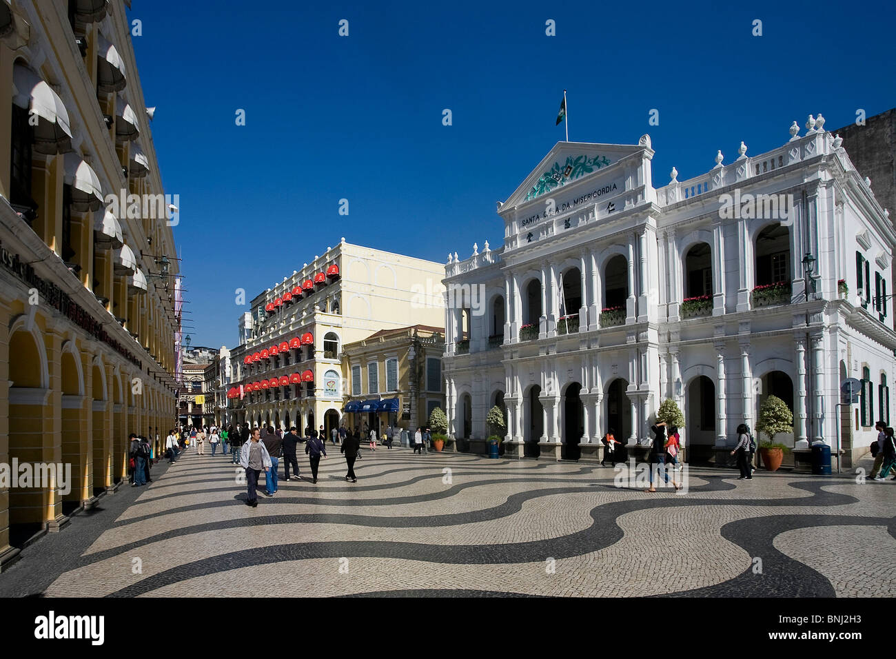 China Asien Macao Macau Stadt Largo Senado Platz Platz zum UNESCO-Weltkulturerbe, Stockfoto