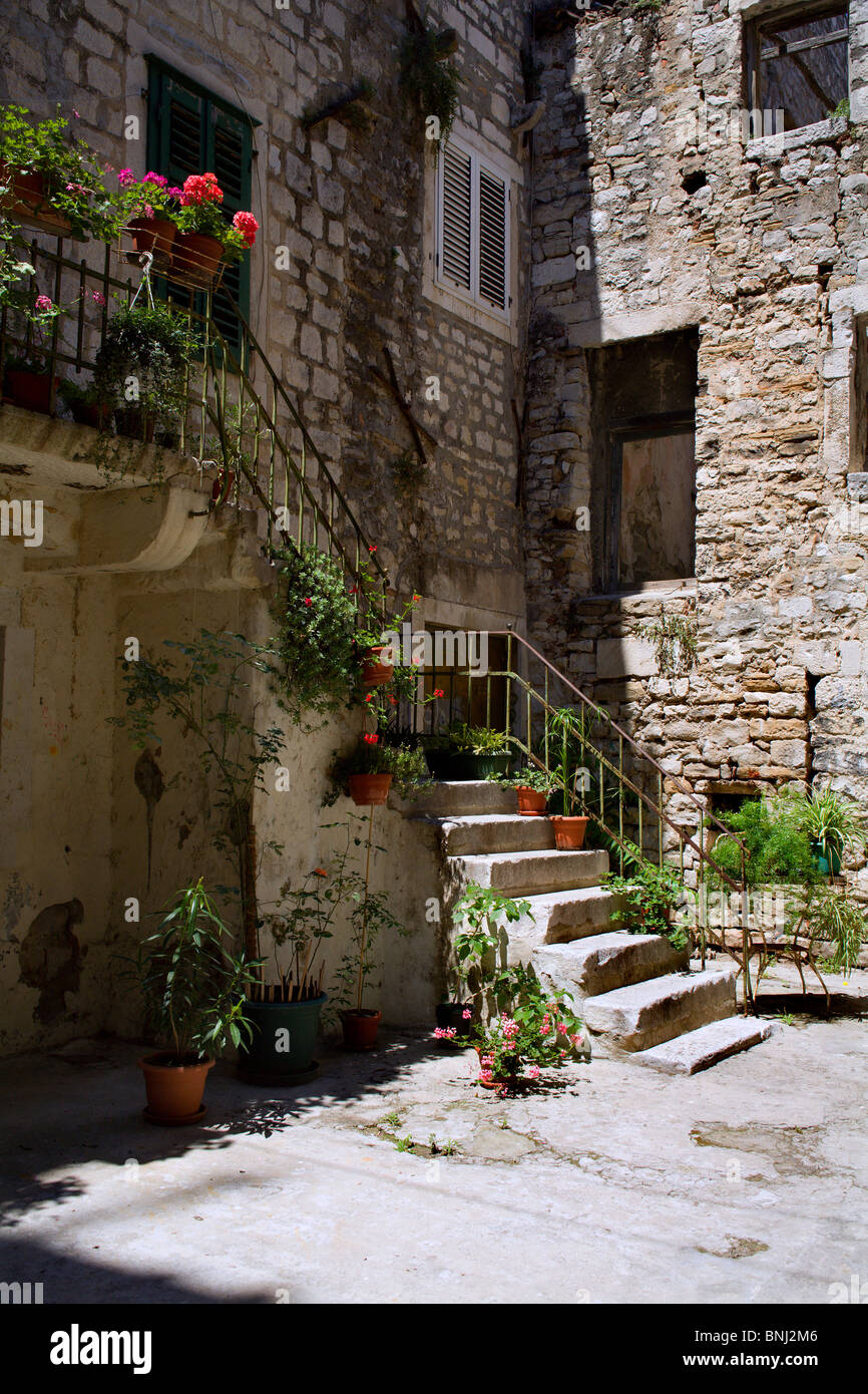 Split - alten mediterranen Haus Stockfoto