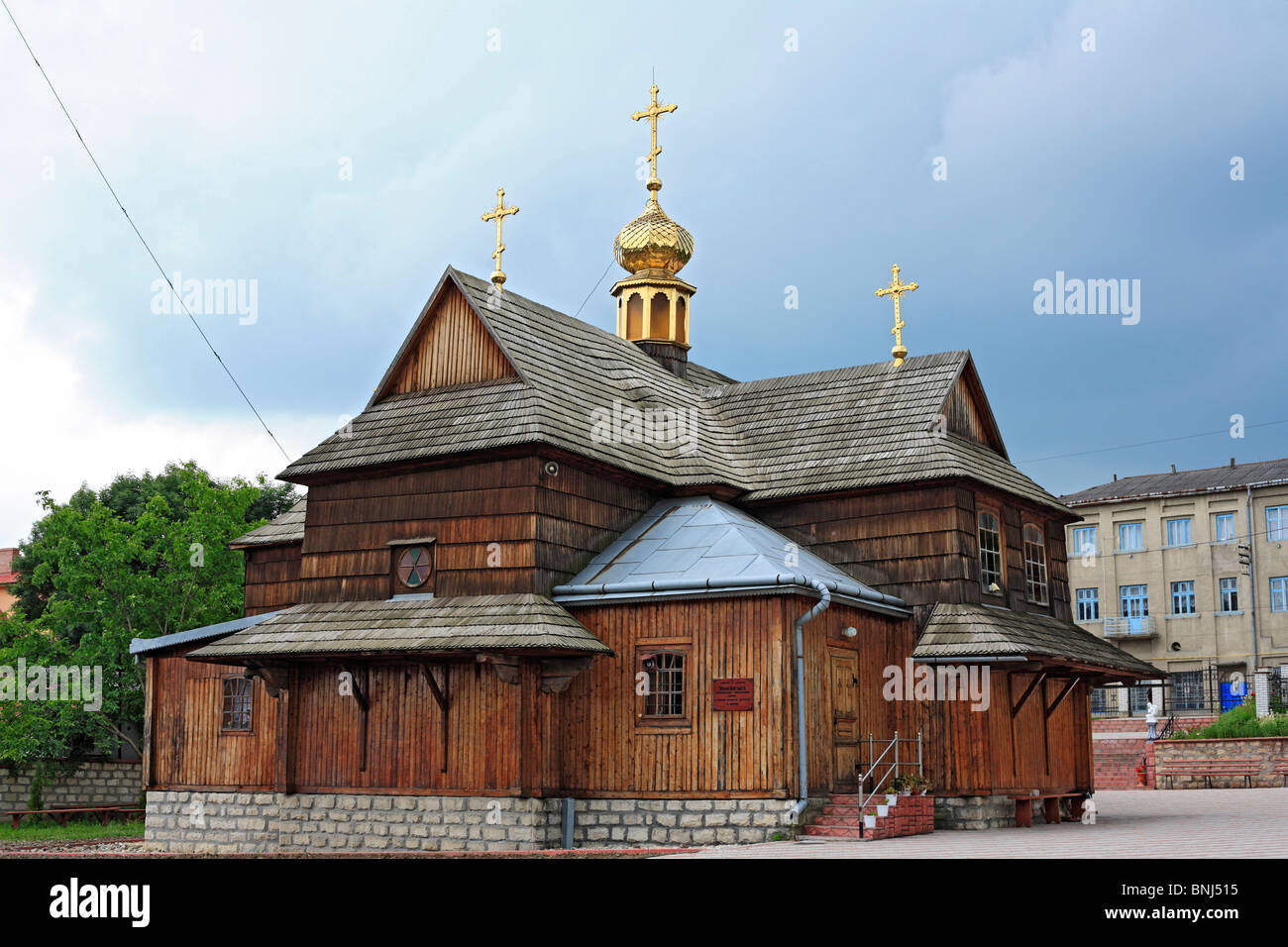 Eastern Europe Europa Europäische Reisen Ukraine ukrainische westlichen Ukraine tagsüber Architektur Gebäude Gebäude Kirche Stockfoto