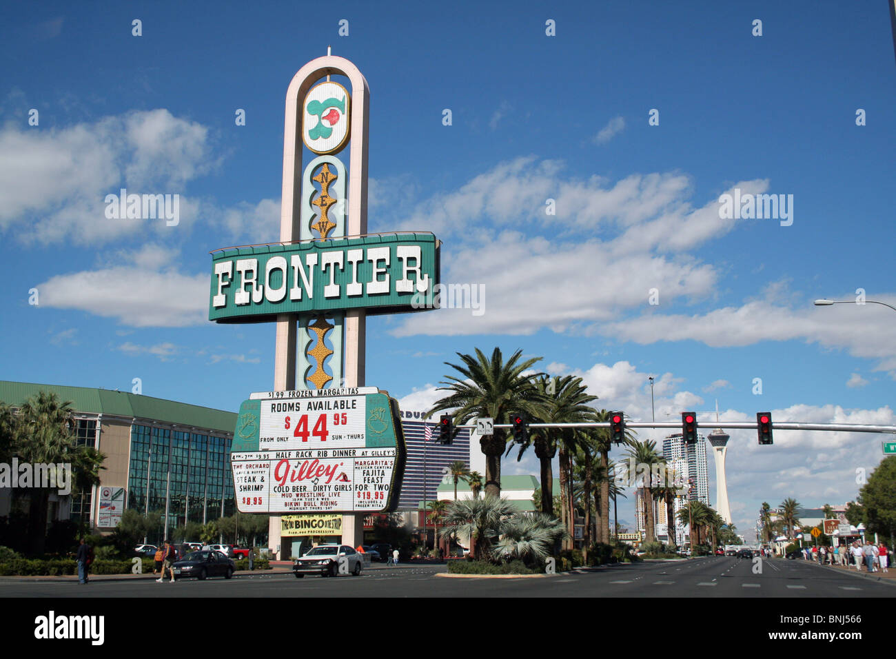 Las Vegas Frontier Zeichen Stockfoto