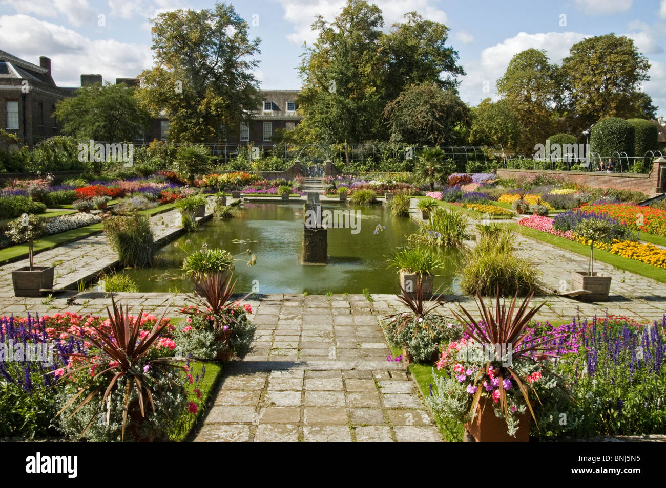 Der versunkene Garten, Kensington Palace, Kensington Gardens, London. Stockfoto