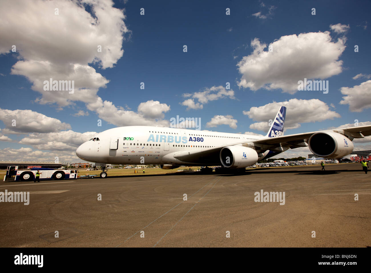 Der riesige Airbus A380 steht vor vorzeitiger Pensionierung, beschleunigt durch die globale Coronavirus-Lockdown und internationale Reiseverbote Stockfoto
