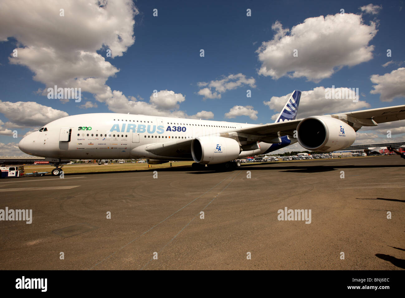 Der riesige Airbus A380 steht vor vorzeitiger Pensionierung, beschleunigt durch die globale Coronavirus-Lockdown und internationale Reiseverbote Stockfoto