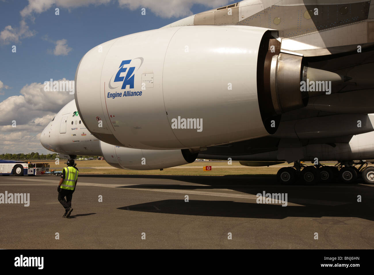 Der riesige Airbus A380 steht vor vorzeitiger Pensionierung, beschleunigt durch die globale Coronavirus-Lockdown und internationale Reiseverbote Stockfoto