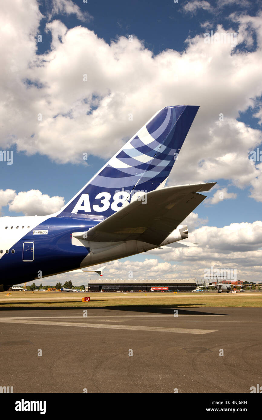 Der riesige Airbus A380 steht vor vorzeitiger Pensionierung, beschleunigt durch die globale Coronavirus-Lockdown und internationale Reiseverbote Stockfoto