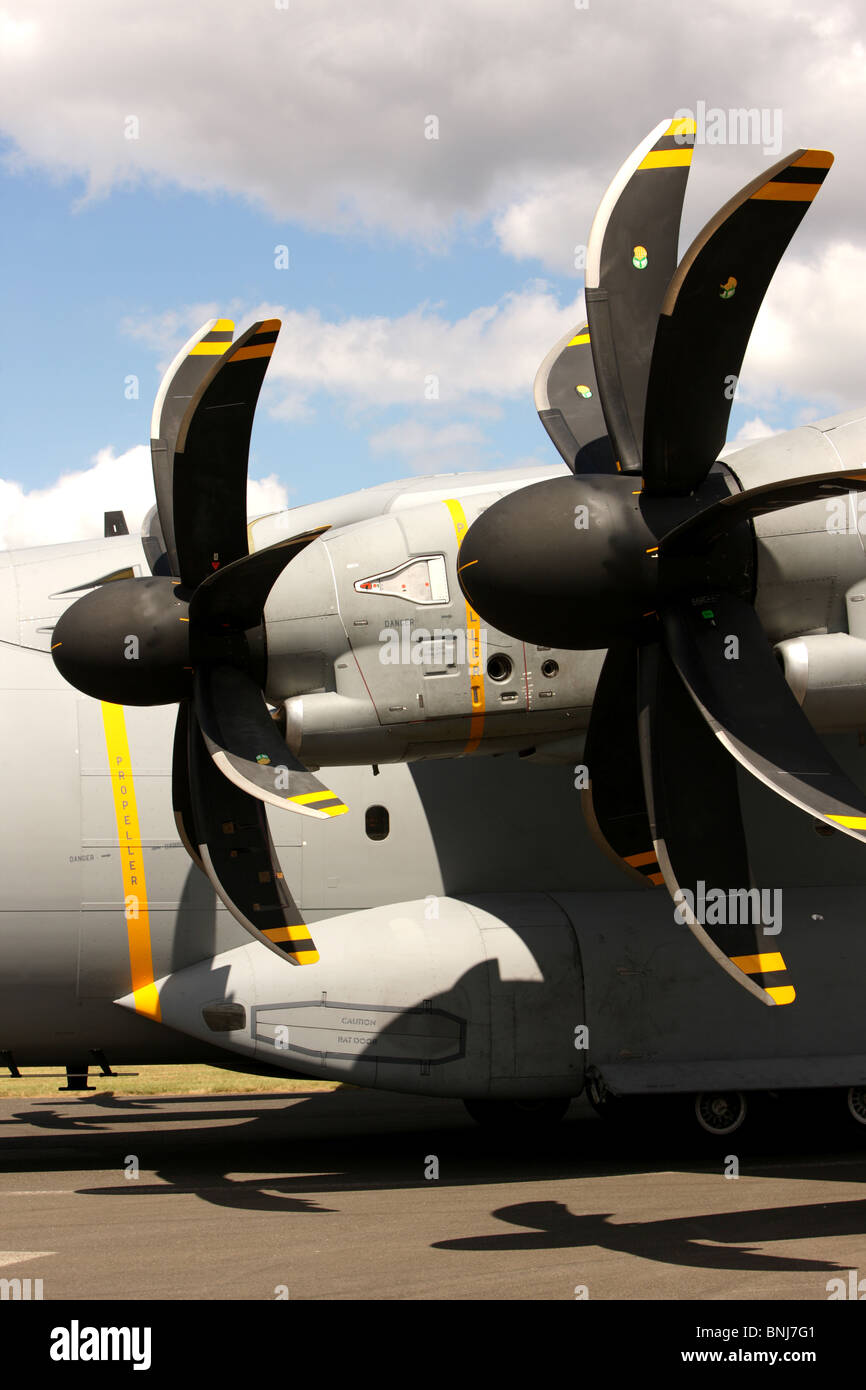 Militärisches Transportflugzeug Airbus A400M Stockfoto