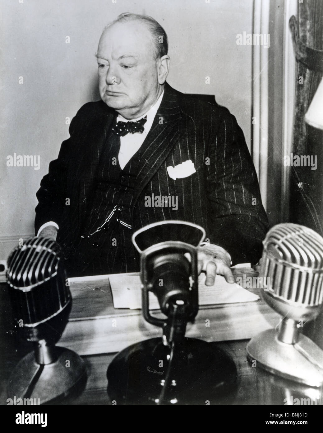 WINSTON CHURCHILL als Premierminister im Jahre 1943 Stockfoto