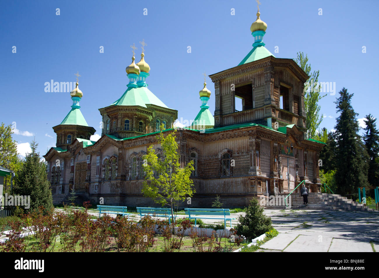 Karakol, Kirgisistan Ansicht Stockfoto