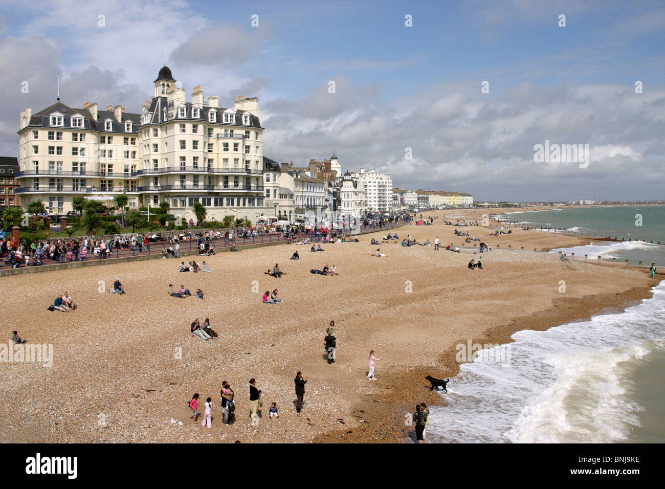 Queens Hotel Victorian Seebad Eastbourne Ärmelkanal Atlantik East Sussex England Great Britain UK Vereinigtes Stockfoto