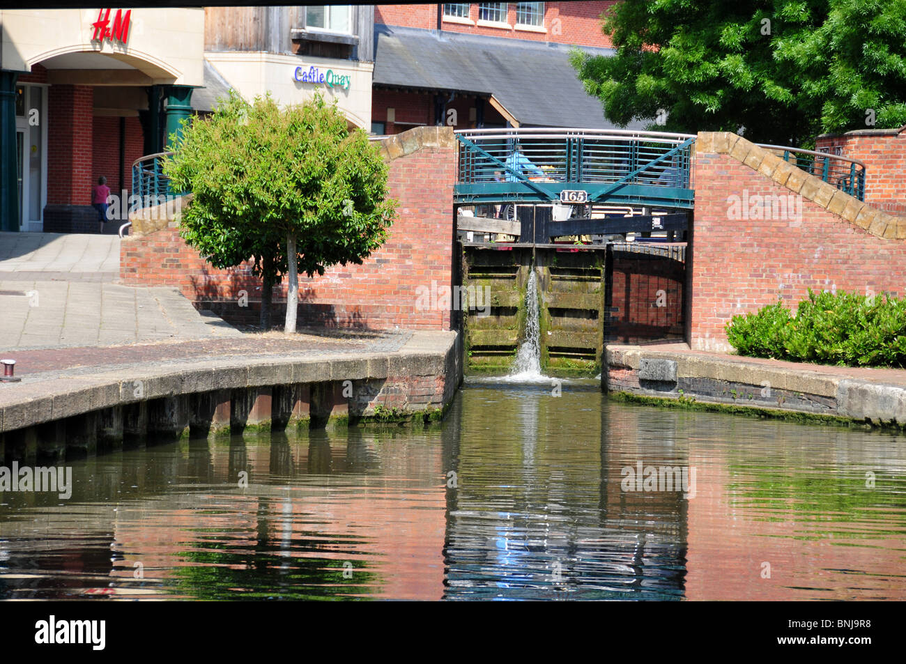 Oxford-Kanal in Banbury, Oxfordshire Stockfoto