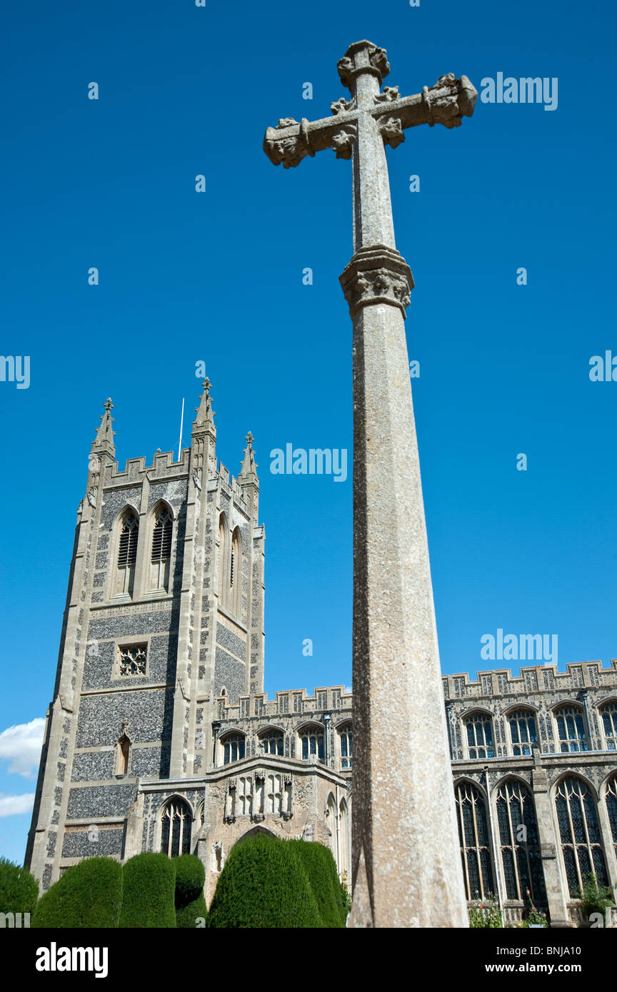 Long Melford Kirche Suffolk Stockfoto