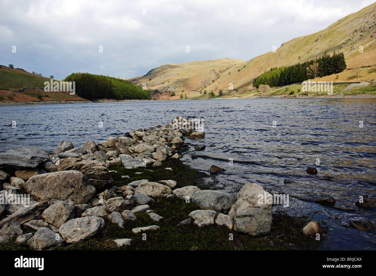 Haweswater und das Rigg von in der Nähe von Mardale Head in der Lake District National Park, Cumbria. Stockfoto