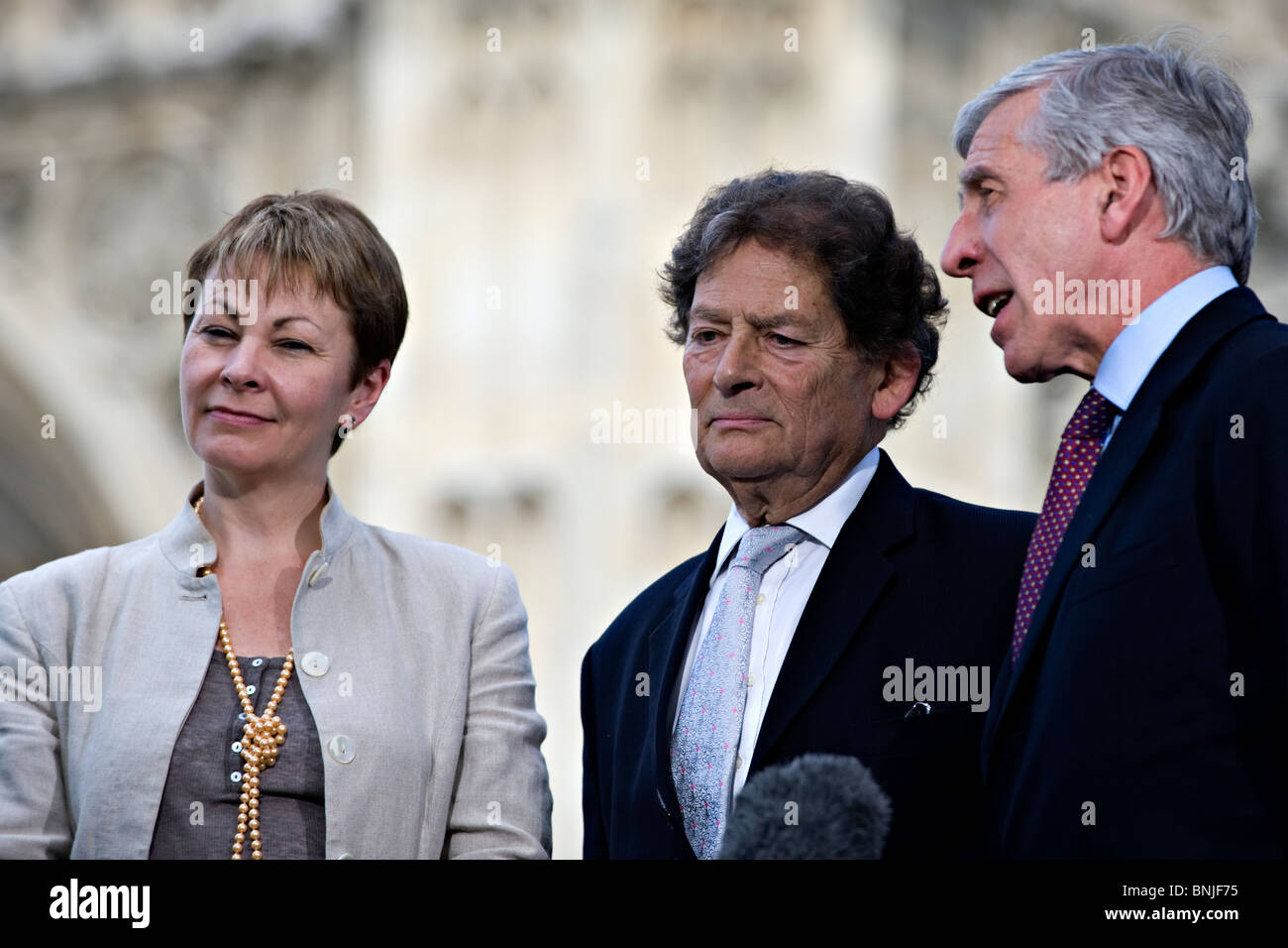 Carol Lucas MP, Lord Lawson, Jack Straw, MP Stockfoto