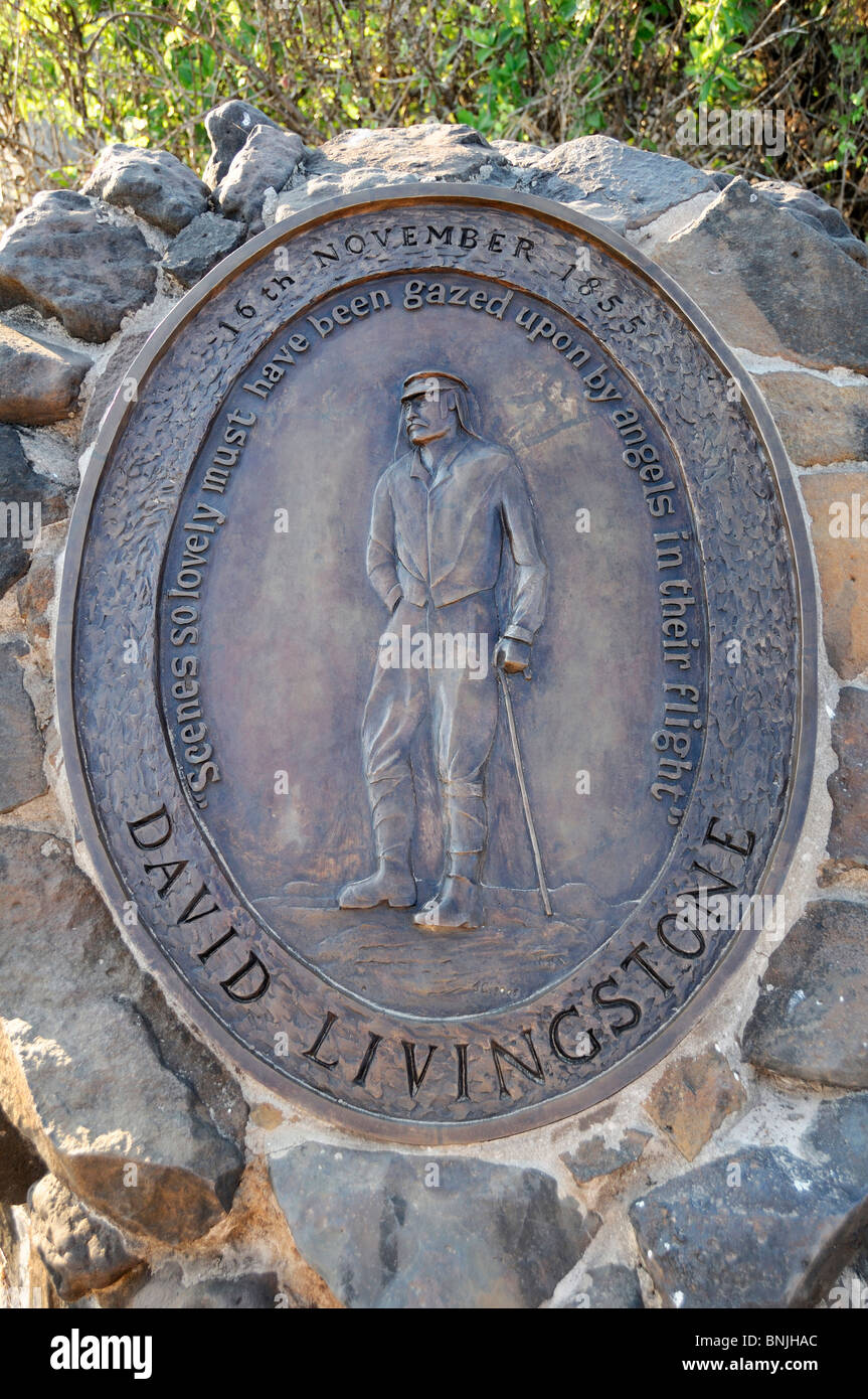 David Livingstone Statue Mosi-Oa-Tunya Nationalpark am Zambesi River Livingstone südlichen Provinz Sambia Afrika explorer Stockfoto