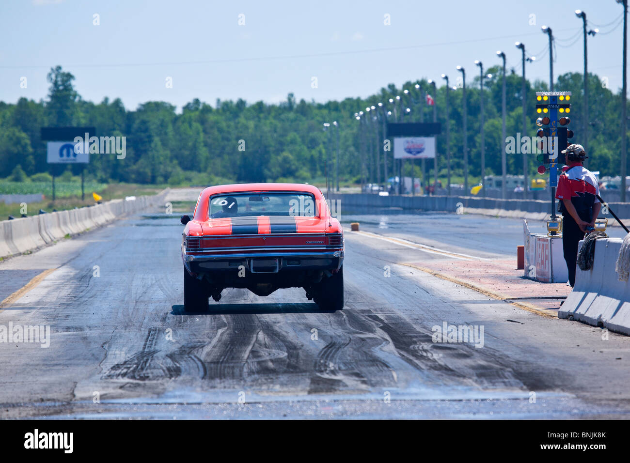 Vintage Drag Racing Grand Bend Motorplex Grand Bend ON Kanada Stockfoto