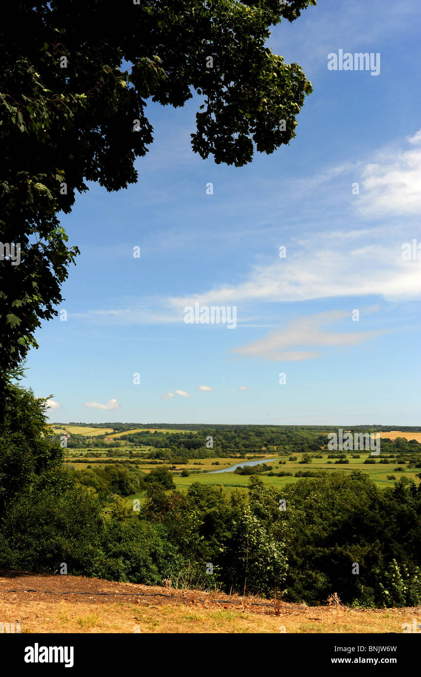 Blick über den Arun-Tal in der Nähe von Arundel in West Sussex UK Stockfoto