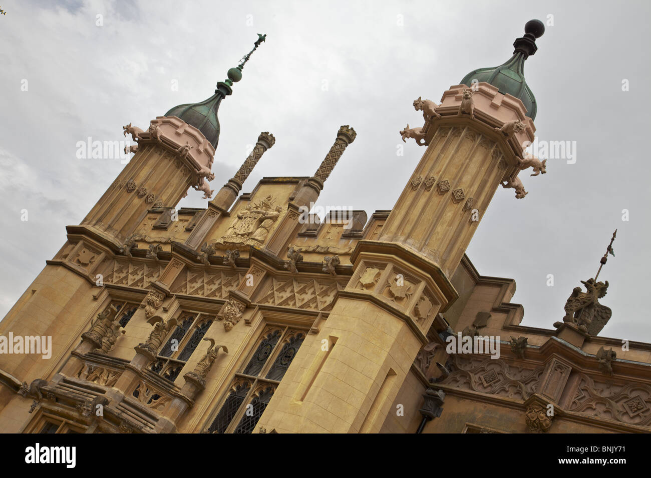 Detail des Knebworth House, Hertfordshire, England Stockfoto