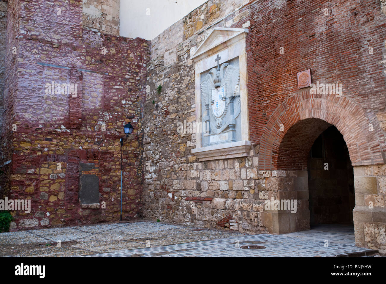 "Capilla de Santiago" (Kapelle von Santiago), Melilla la Vieja, Melilla, Spanien, Europa. Stockfoto