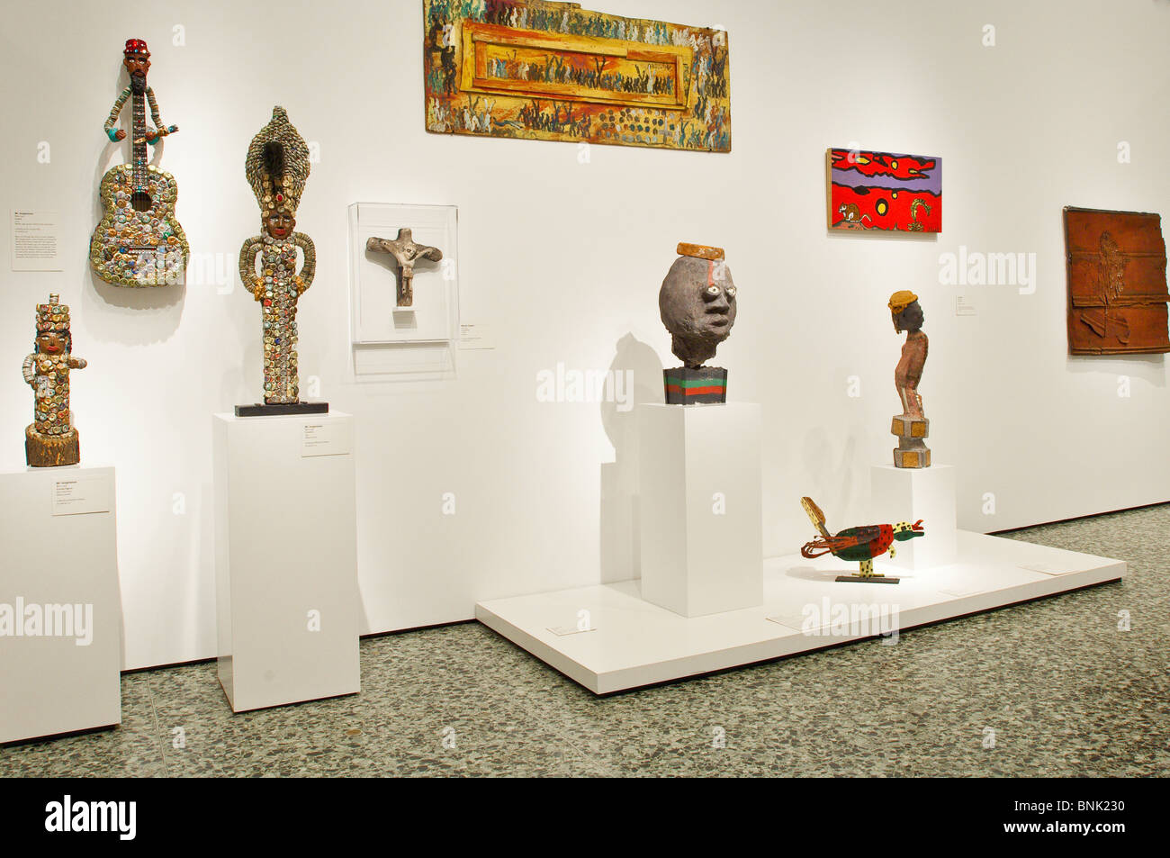 Texas, Houston. Alte indianische indische Artefakte im Museum of Fine Arts, Houston, Texas. Stockfoto