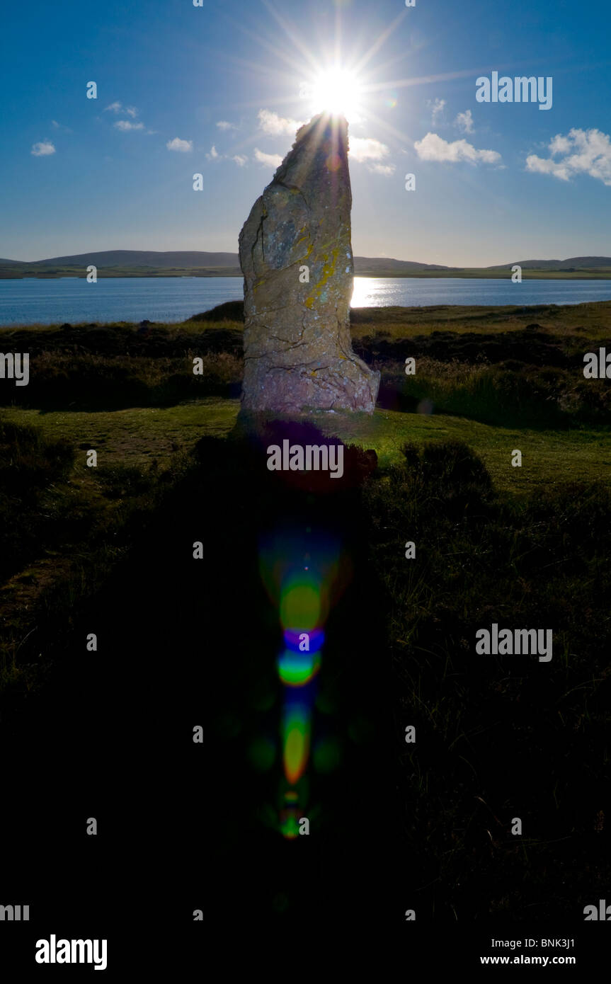 Auf dem Ring of Brodgar Stockfoto