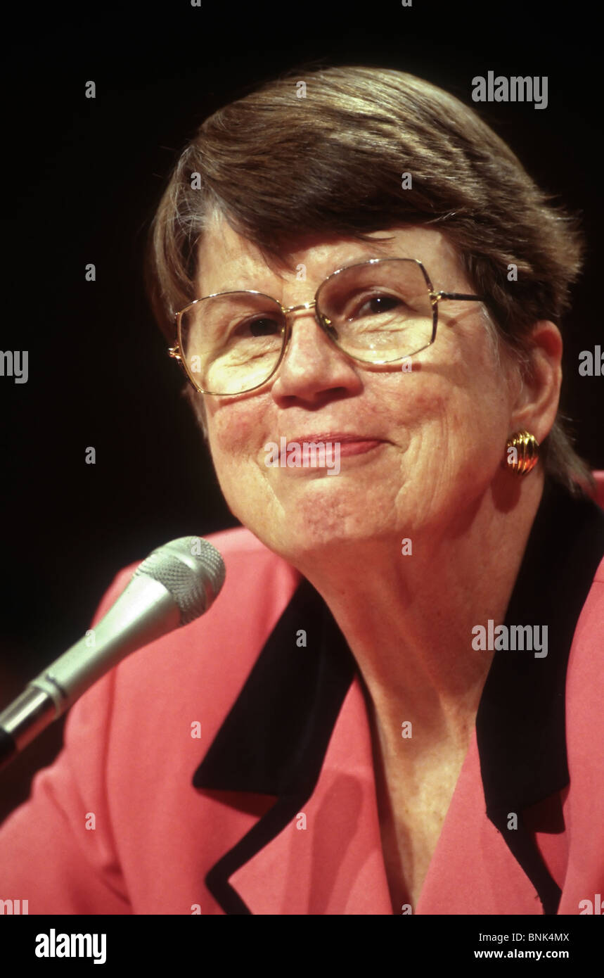 US Attorney General Janet Reno 12. März 1997 in Washington, DC. Stockfoto