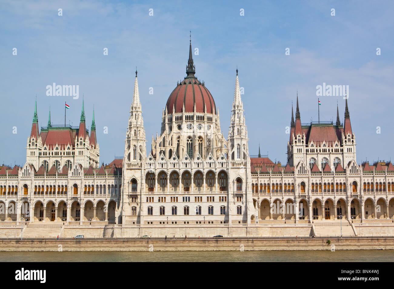 Országház Parlamentsgebäude in Budapest Stockfoto