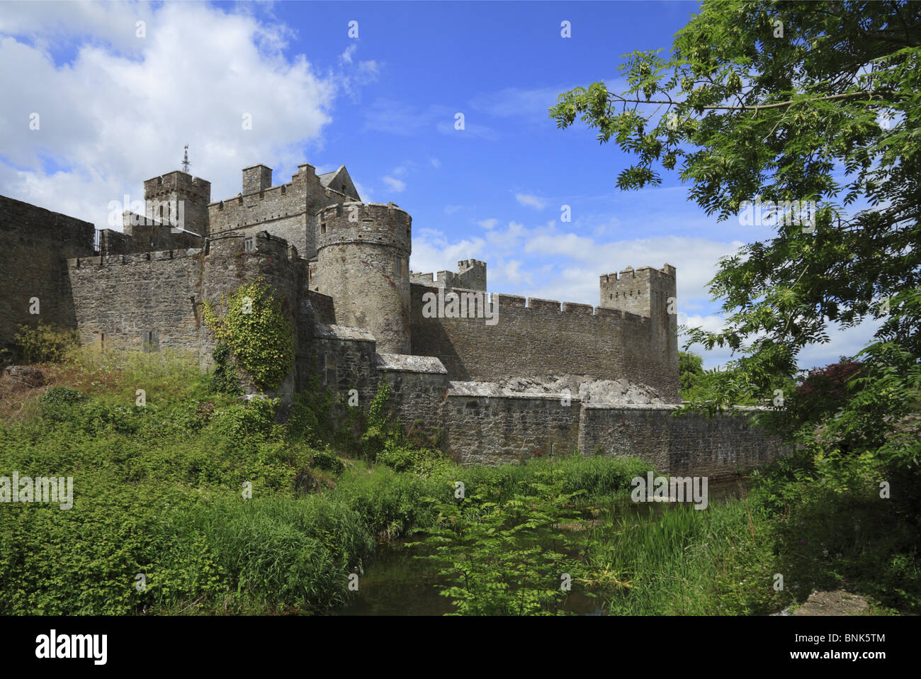 Cahir Castle, die aus dem 12. Jahrhundert, County Tipperary, Irland stammt. Stockfoto