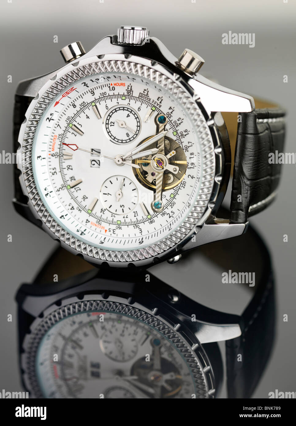 No-Name traditionelle Chronometer Armbanduhr Stockfoto